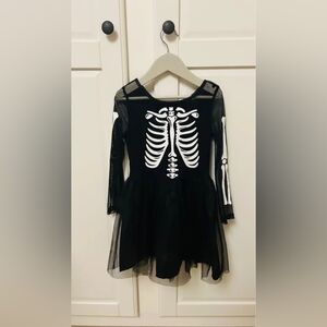H&M Black and White Skeleton Dress Costume